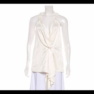 Victoria Beckham Silk V-Neck Tunic